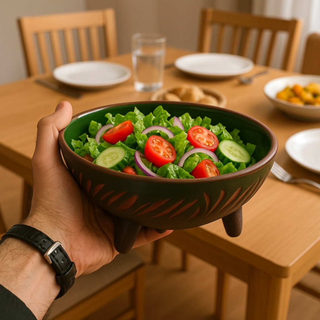 COLORLİNE AYAKLI DEKORATİF KASE(20CM)