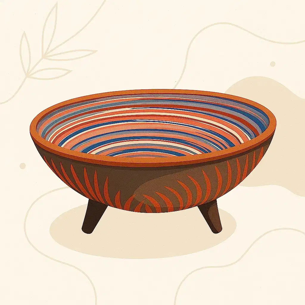 COLORLİNE AYAKLI DEKORATİF KASE(20CM)