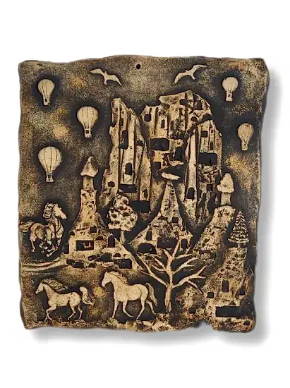 KAPADOKYA MANZARASI RÖLYEF PANO