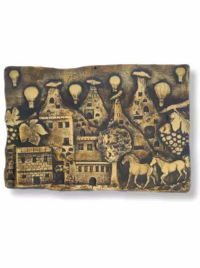 KAPADOKYA EVLERİ RÖLYEF PANO