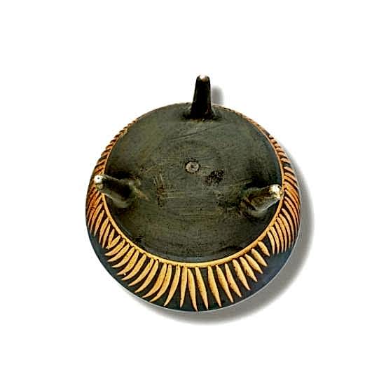 Dekoratif Ayaklı Desenli Kase